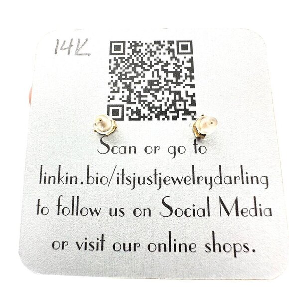 Womens Earrings 14K Yellow Gold Pearl Peridot Chandelier Drop Pierced Gift Idea - Picture 4 of 4